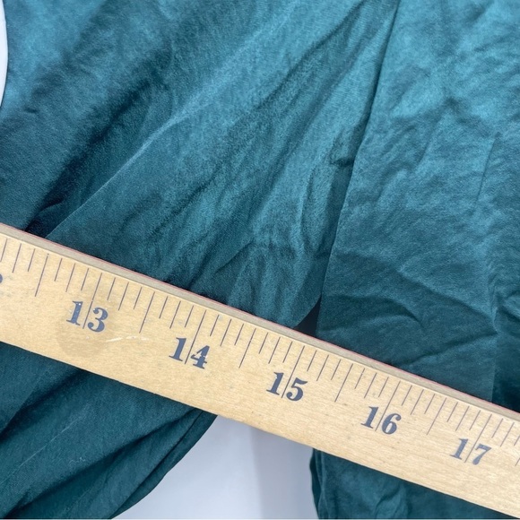 NWT Princess Polly Dark Teal Randi Ruffle Tie Front Mini Dress Sz 0 - Picture 9 of 9